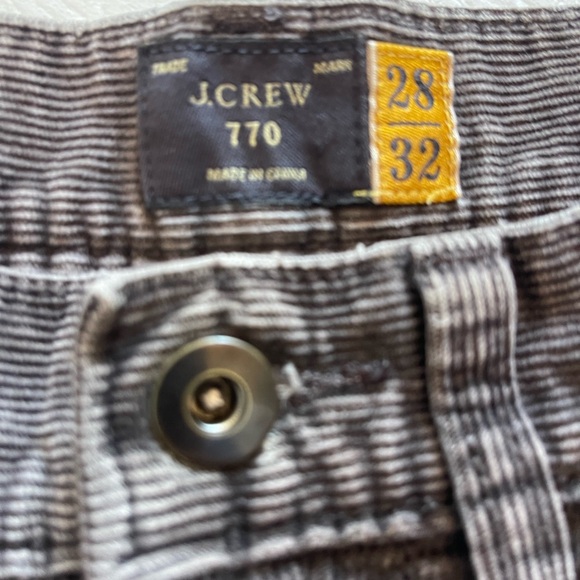 J.Crew 770 Men’s Corduroy Straight-Leg Pants - Brown Size 28x32 - Picture 6 of 13